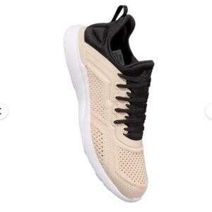 APL Knit Athletic Sneakers in Black & Cream
